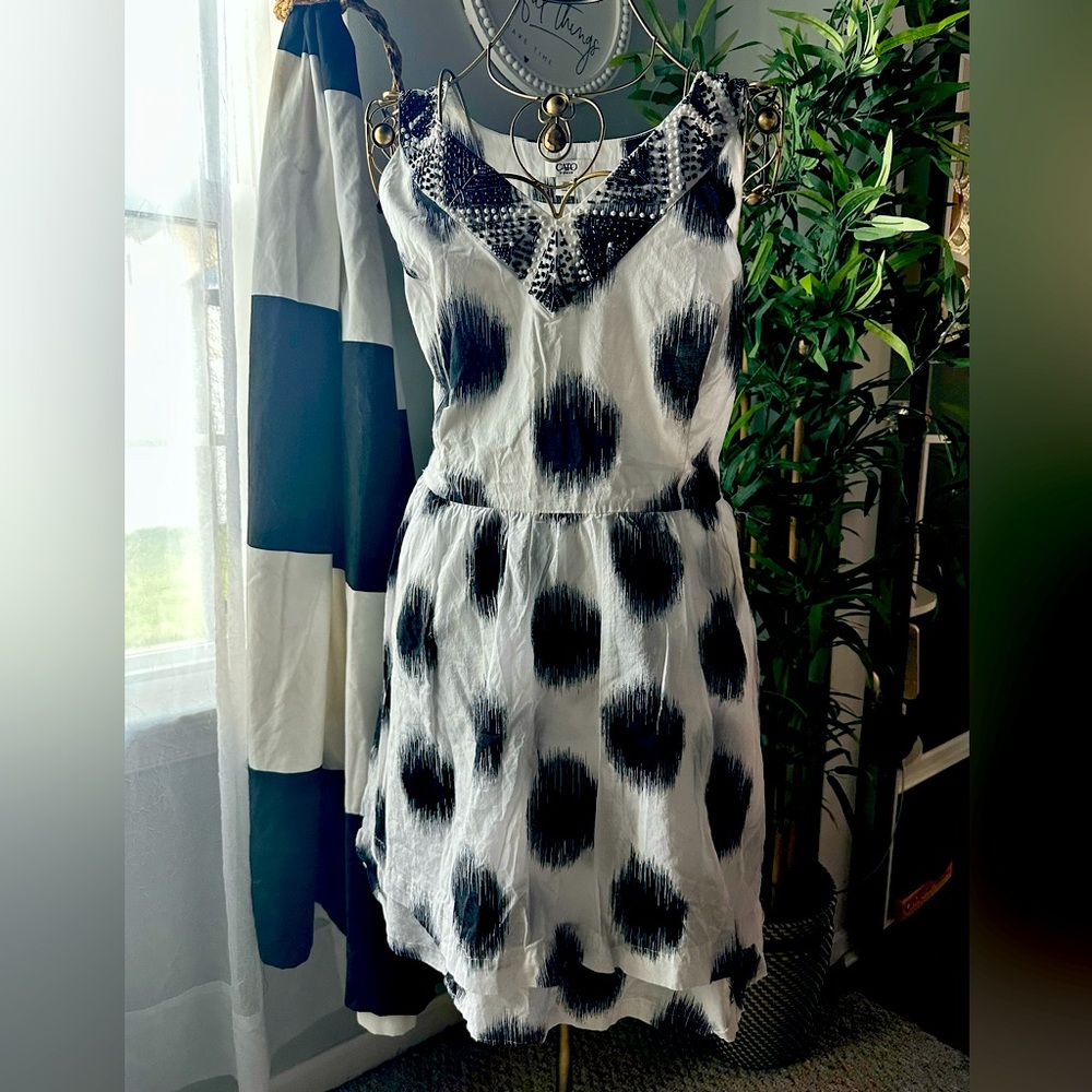 Fit & Flare Polka dot Dress